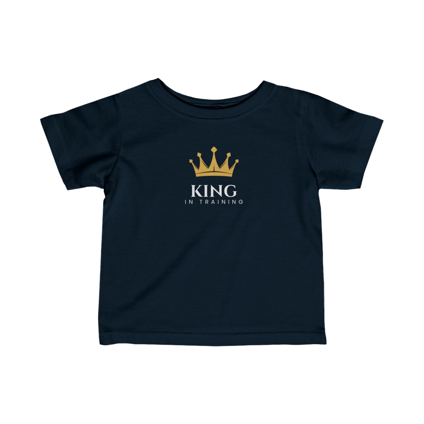 King in Training Black Font Infant Fine Jersey T-Shirt