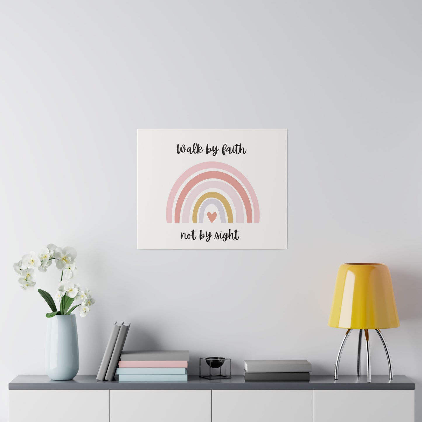 Walk By Faith Rainbow Matte Canvas