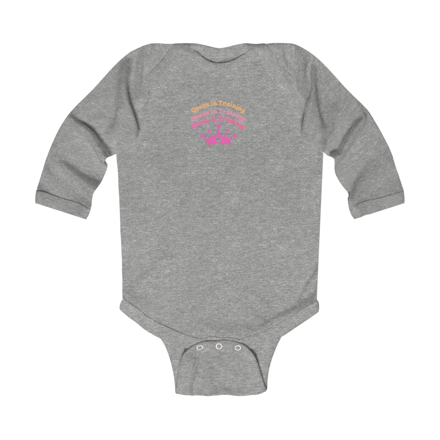 Queen in Training Tiara Infant Long Sleeve Bodysuit