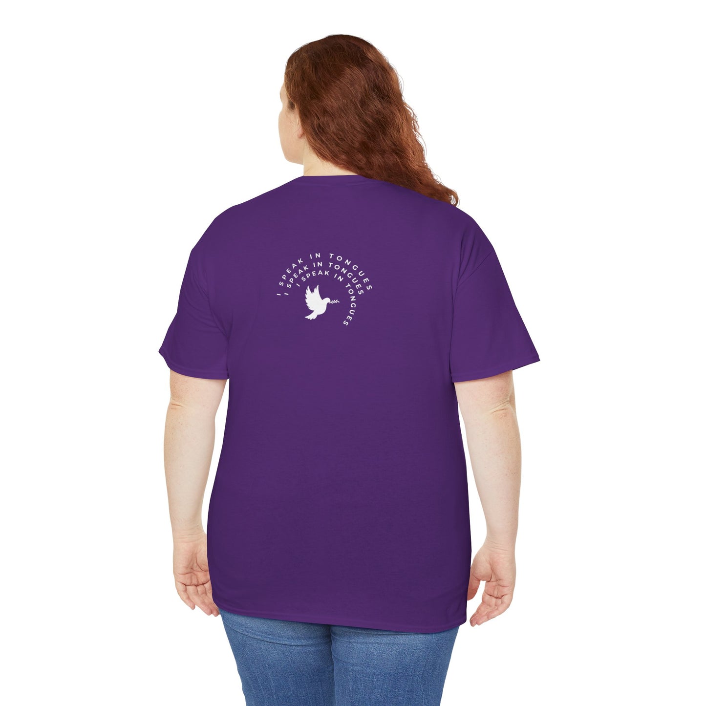 Speak In Tongues White Dove Unisex Cotton T-Shirt