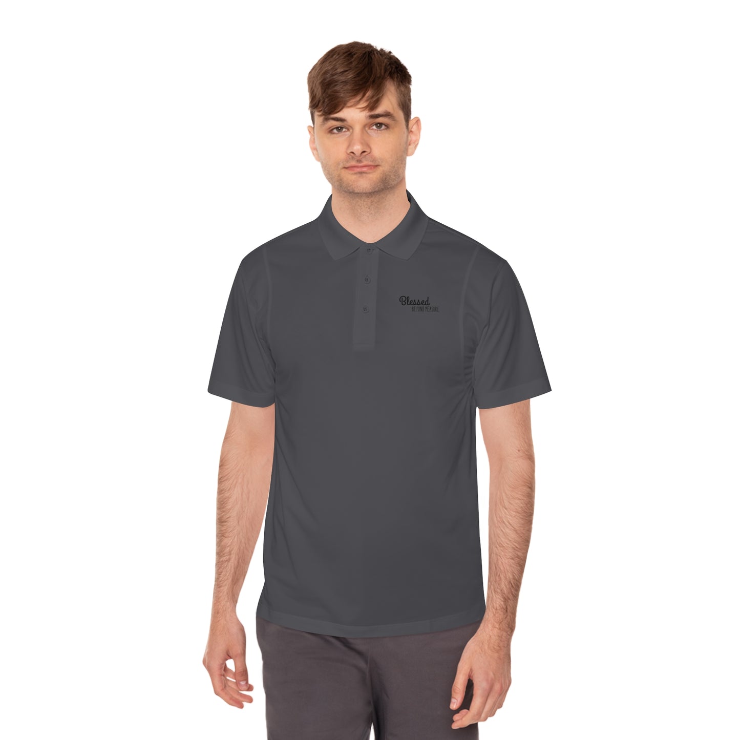 Blessed Beyond Measure Men's Sport Polo Shirt