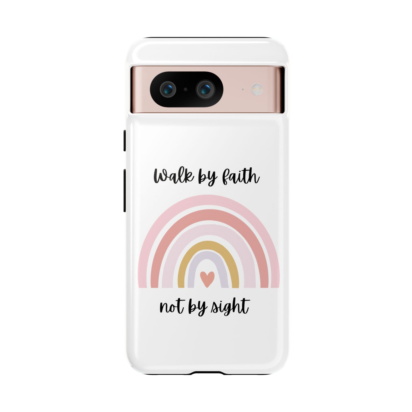 Walk By Faith Rainbow Phone Case