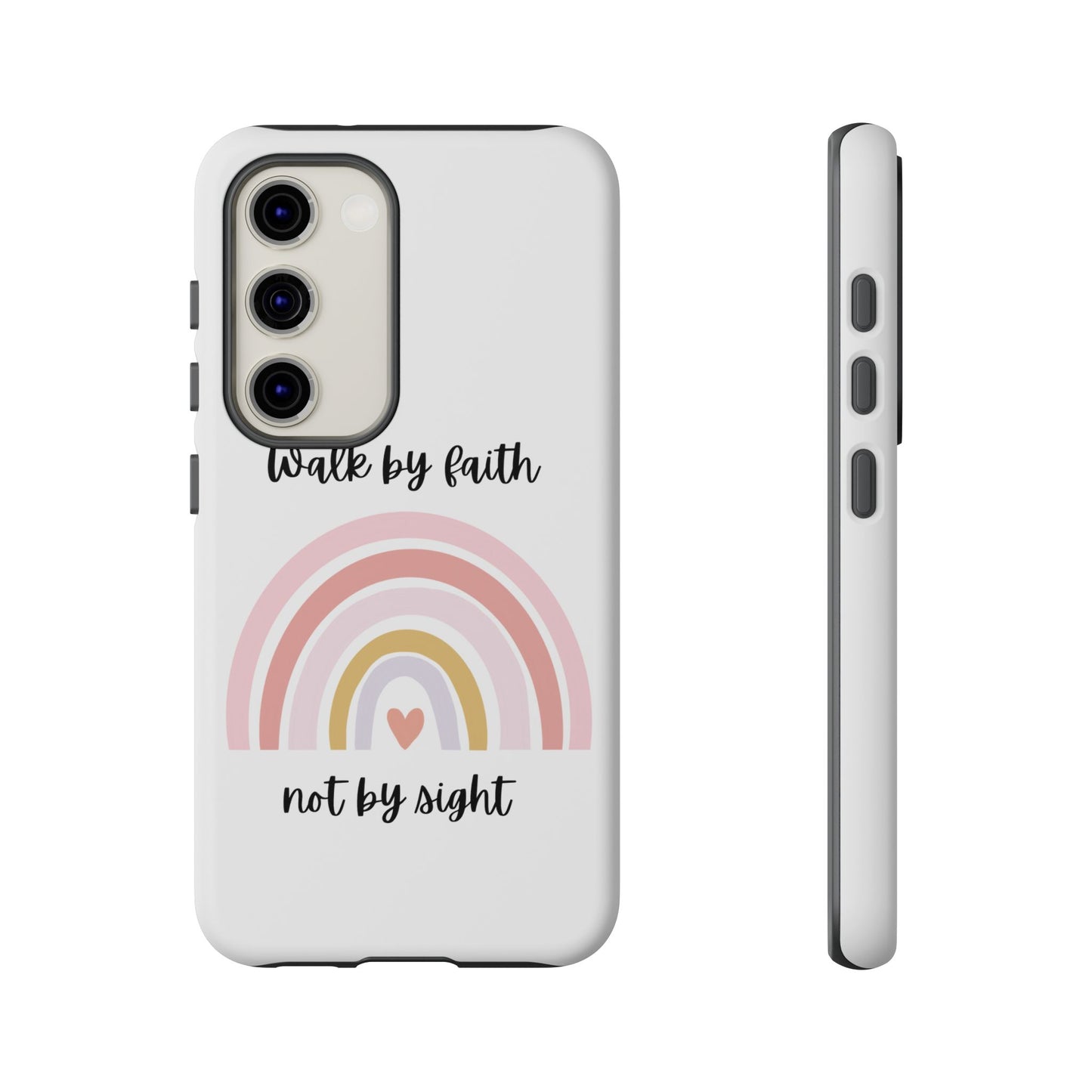 Walk By Faith Rainbow Phone Case