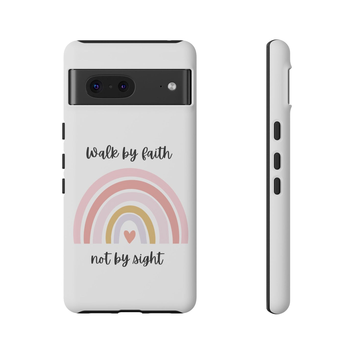 Walk By Faith Rainbow Phone Case