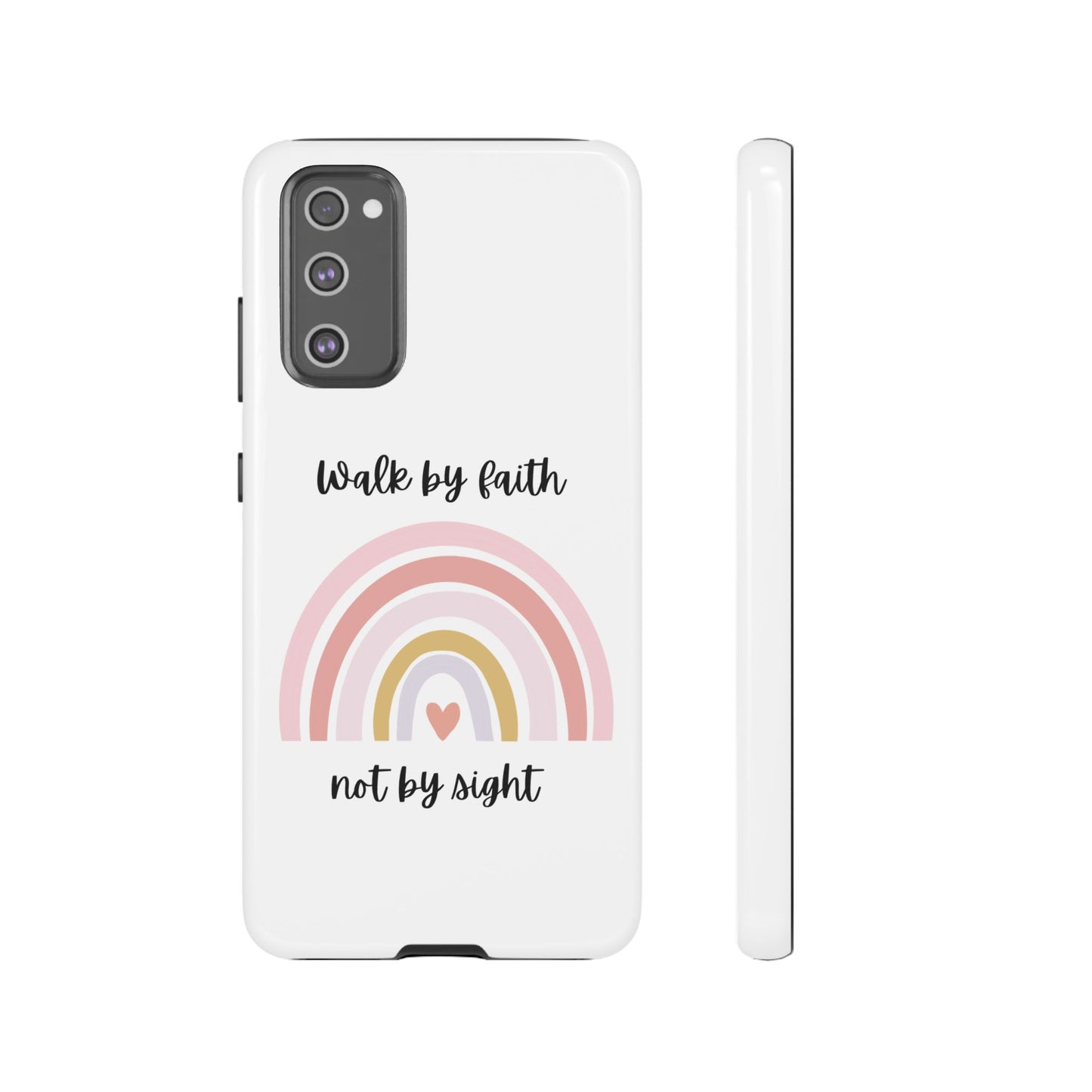 Walk By Faith Rainbow Phone Case