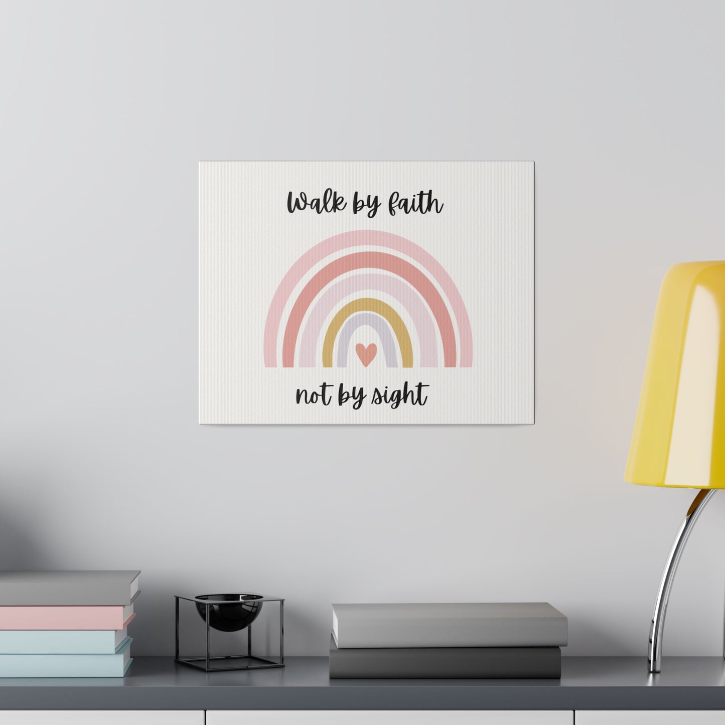 Walk By Faith Rainbow Matte Canvas