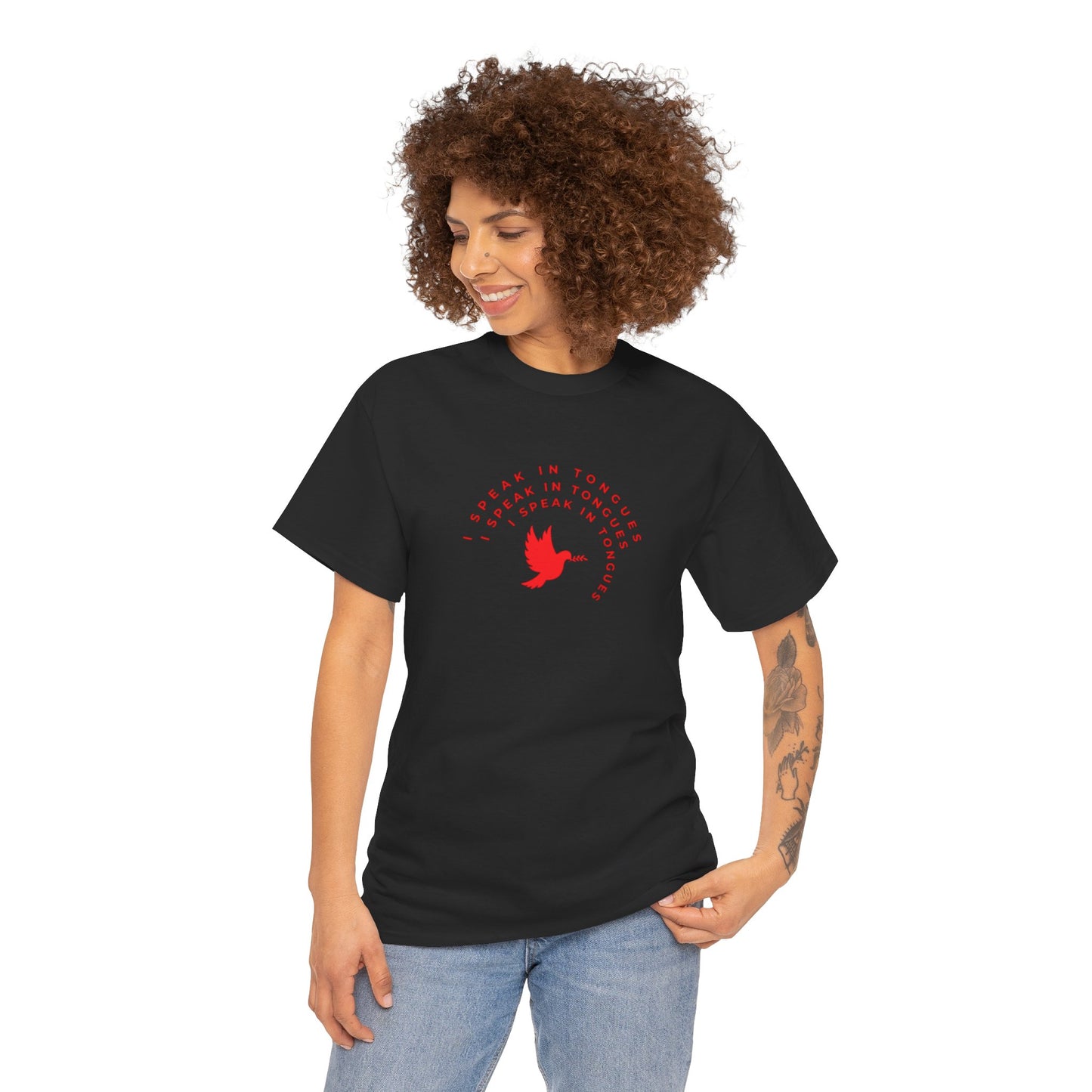 Speak In Tongues Red Dove Unisex Cotton T-Shirt