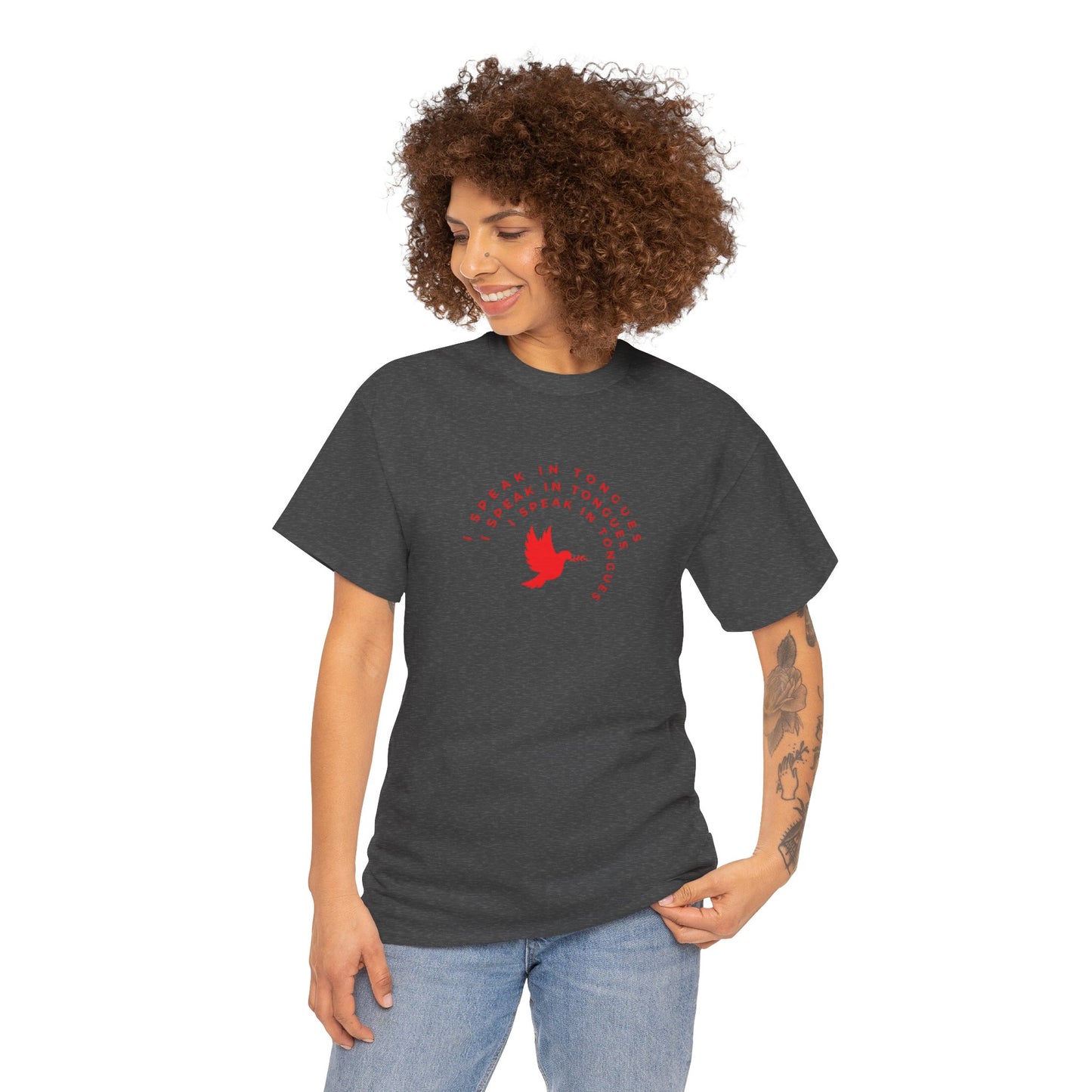 Speak In Tongues Red Dove Unisex Cotton T-Shirt