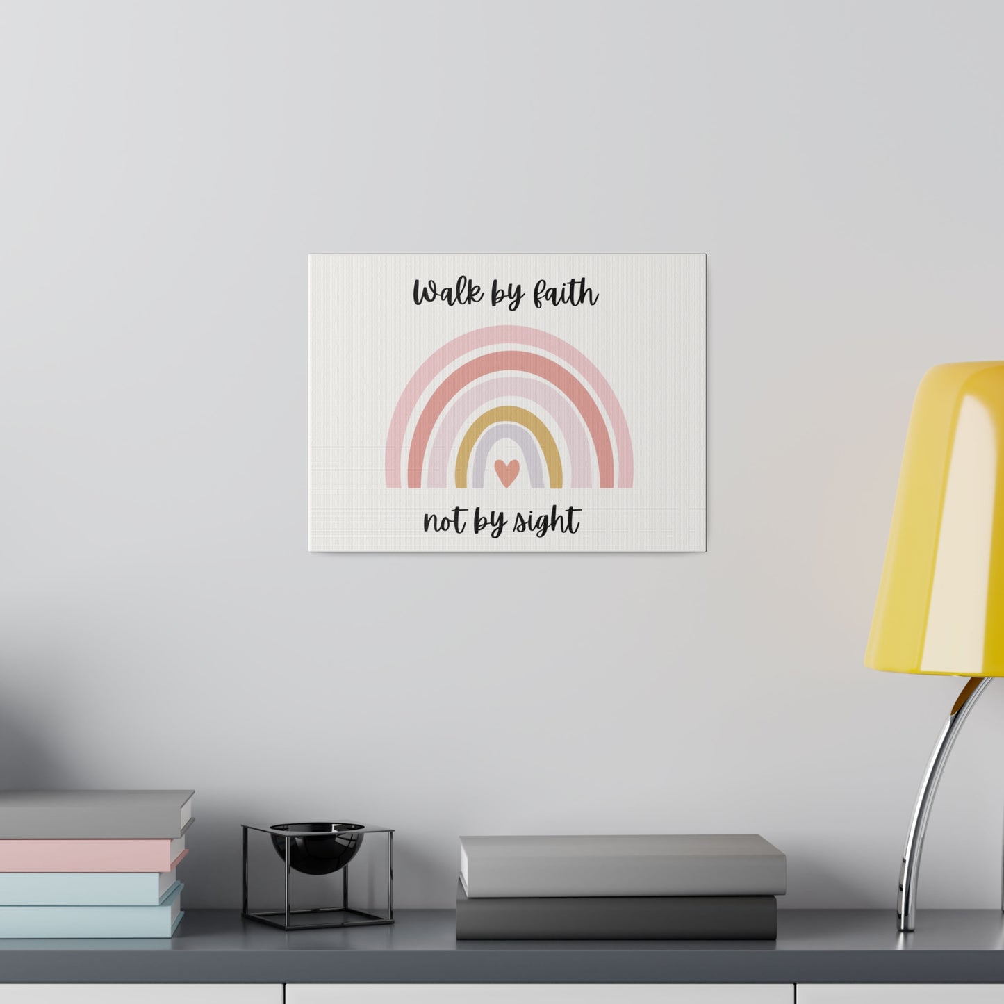 Walk By Faith Rainbow Matte Canvas