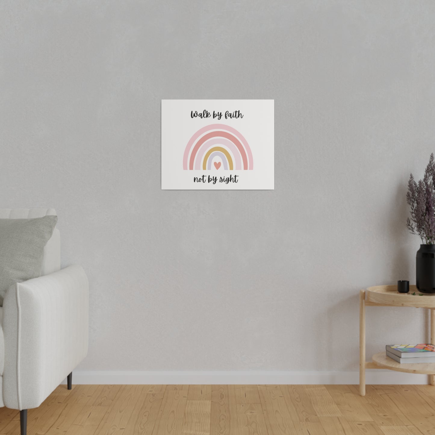 Walk By Faith Rainbow Matte Canvas