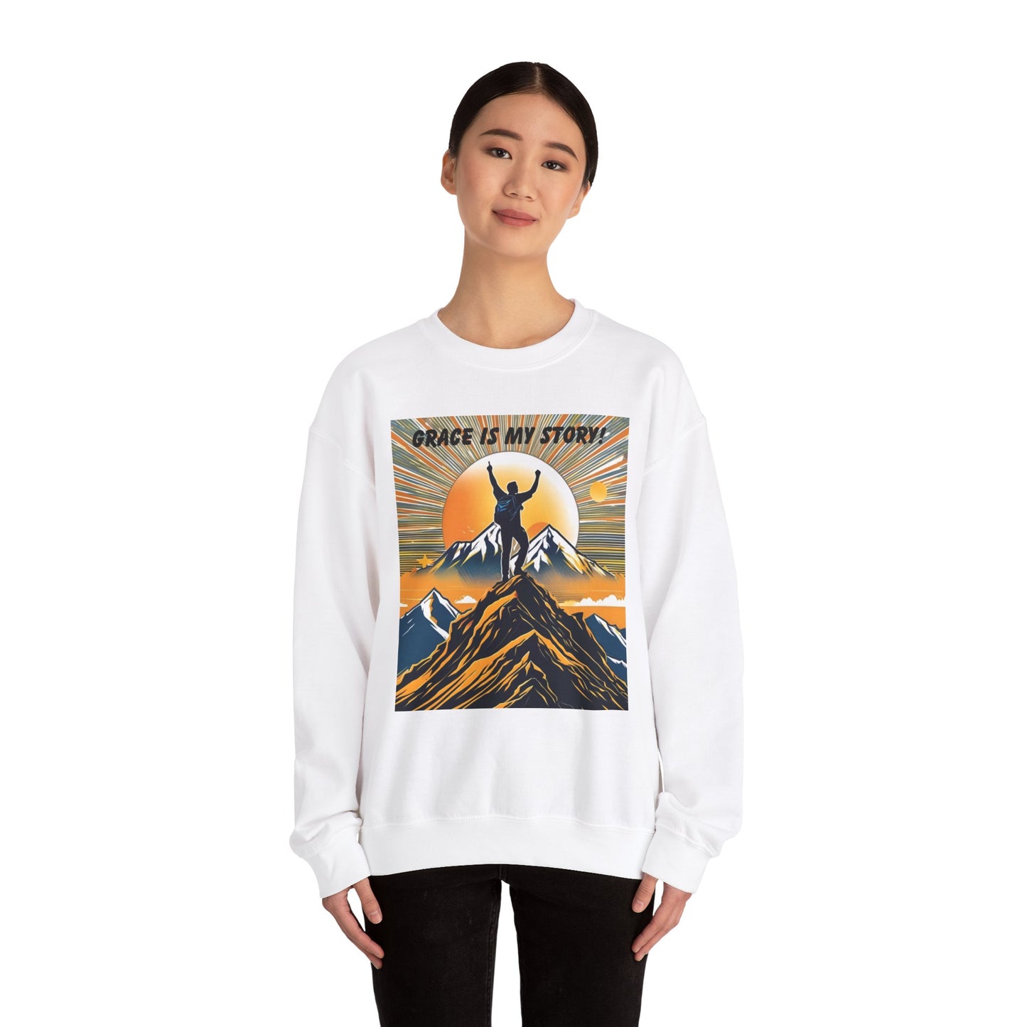 Grace Is My Story Unisex Crewneck Sweatshirt