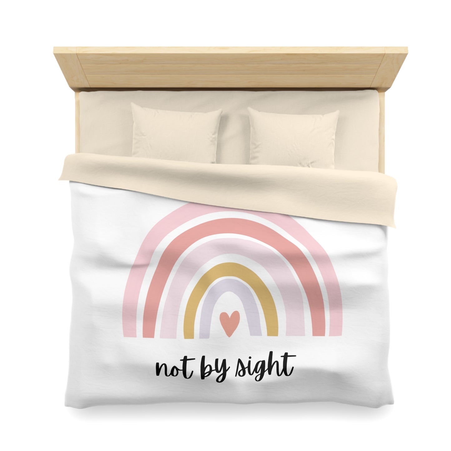 Walk By Faith Rainbow Microfiber Duvet Cover