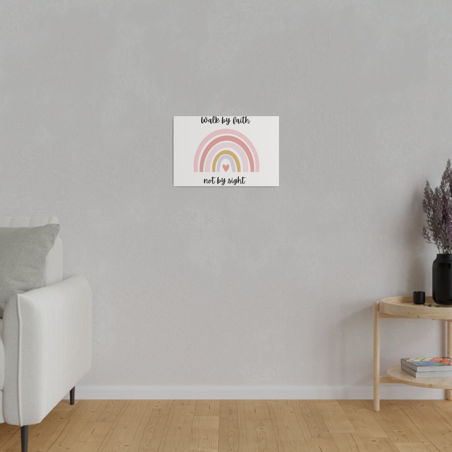 Walk By Faith Rainbow Matte Canvas