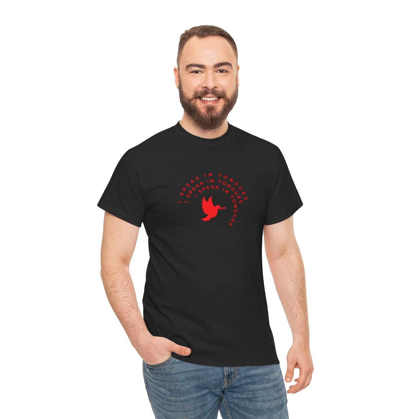 Speak In Tongues Red Dove Unisex Cotton T-Shirt
