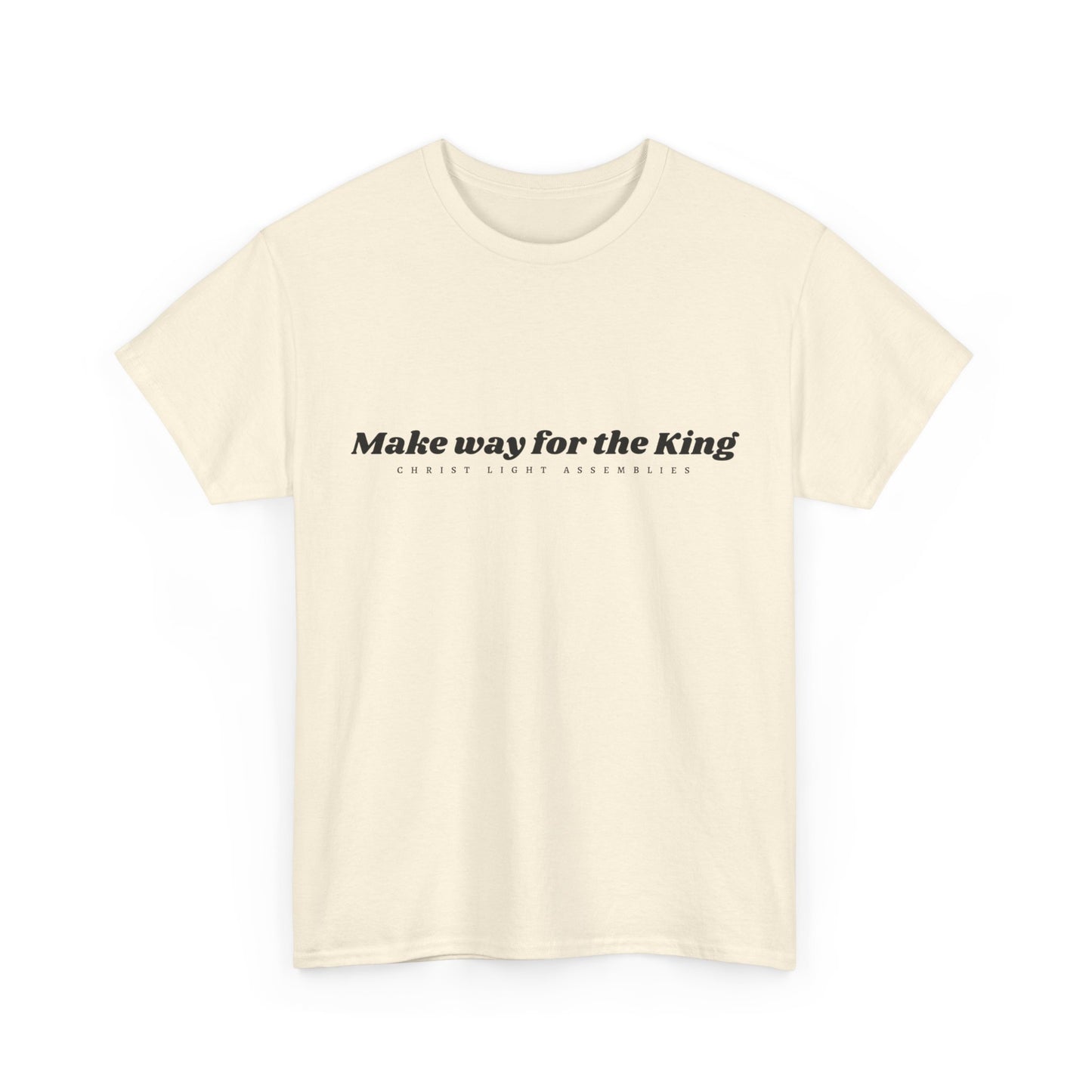 Make Way for the King Unisex Cotton T-Shirt