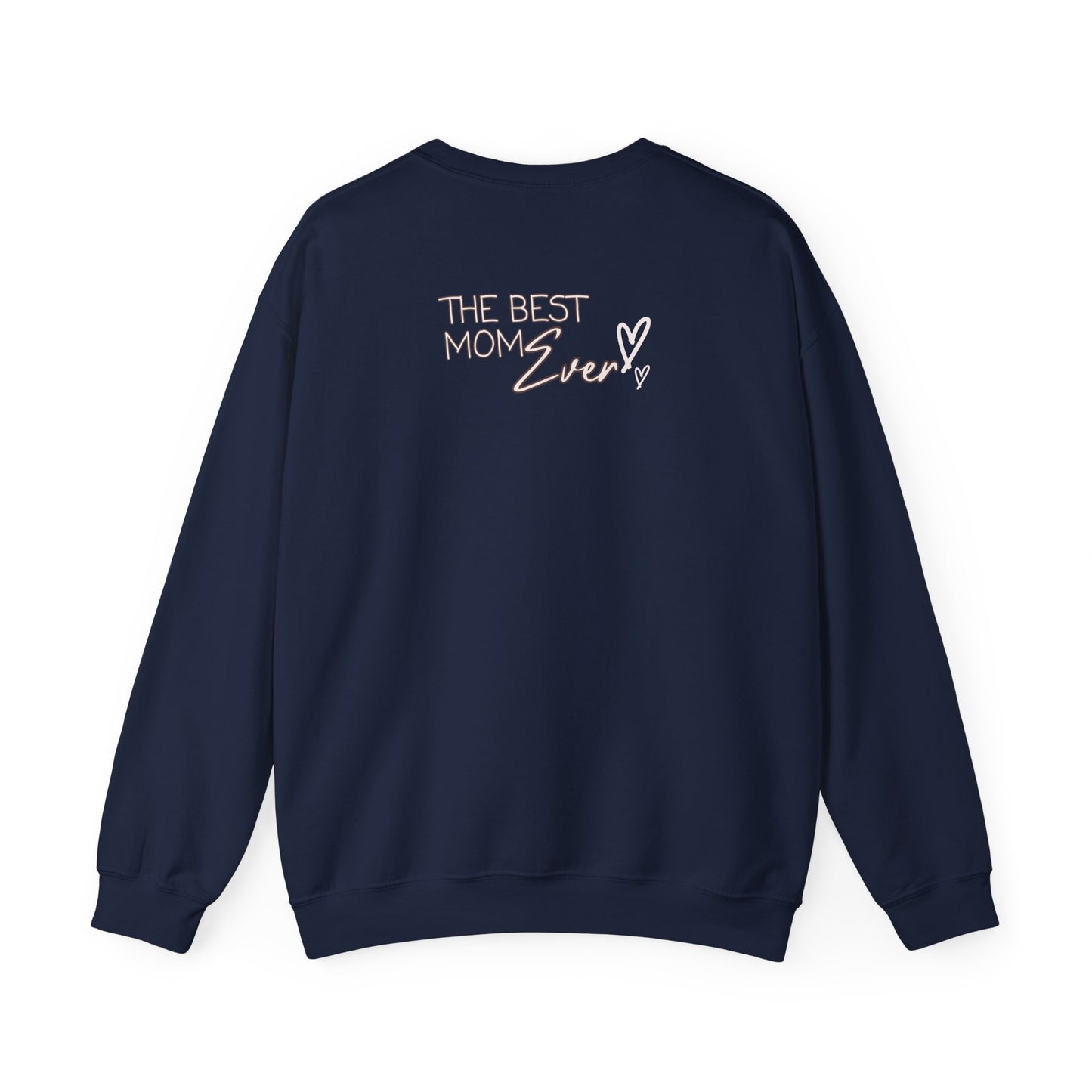 Best Mom Ever Hearts Heavy Blend™ Crewneck Sweatshirt