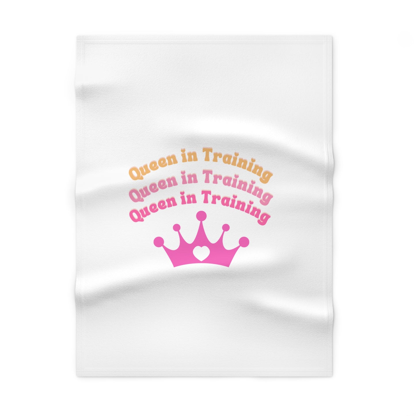 Queen in Training Soft Fleece Baby Blanket