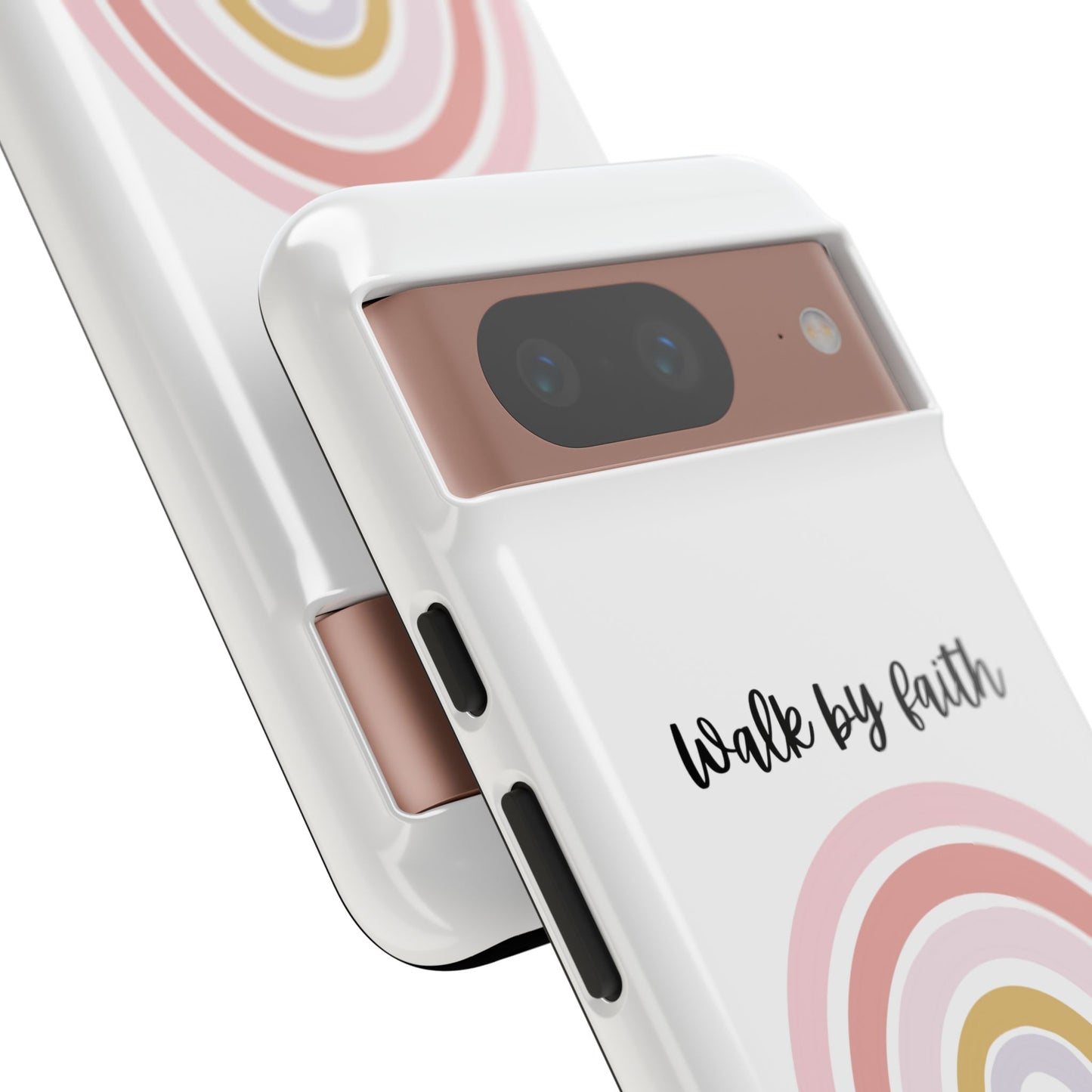 Walk By Faith Rainbow Phone Case
