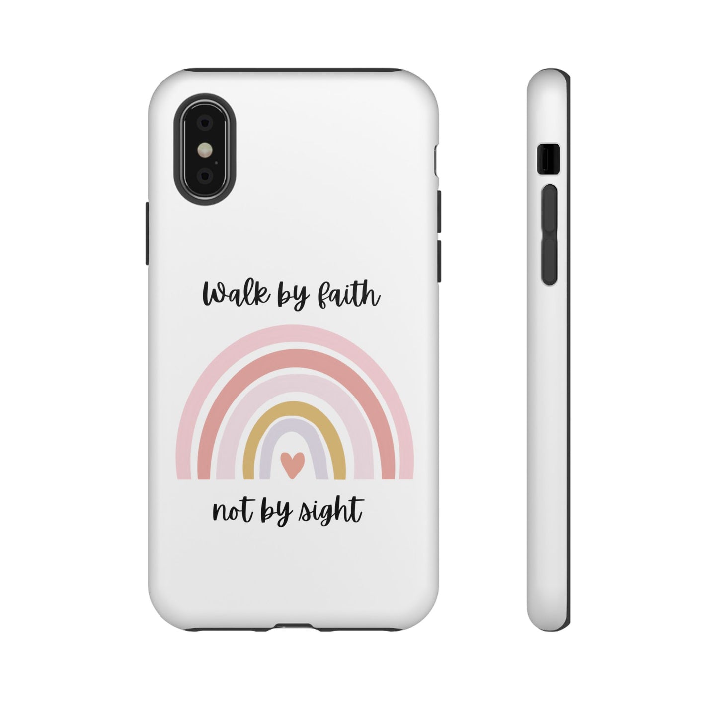 Walk By Faith Rainbow Phone Case