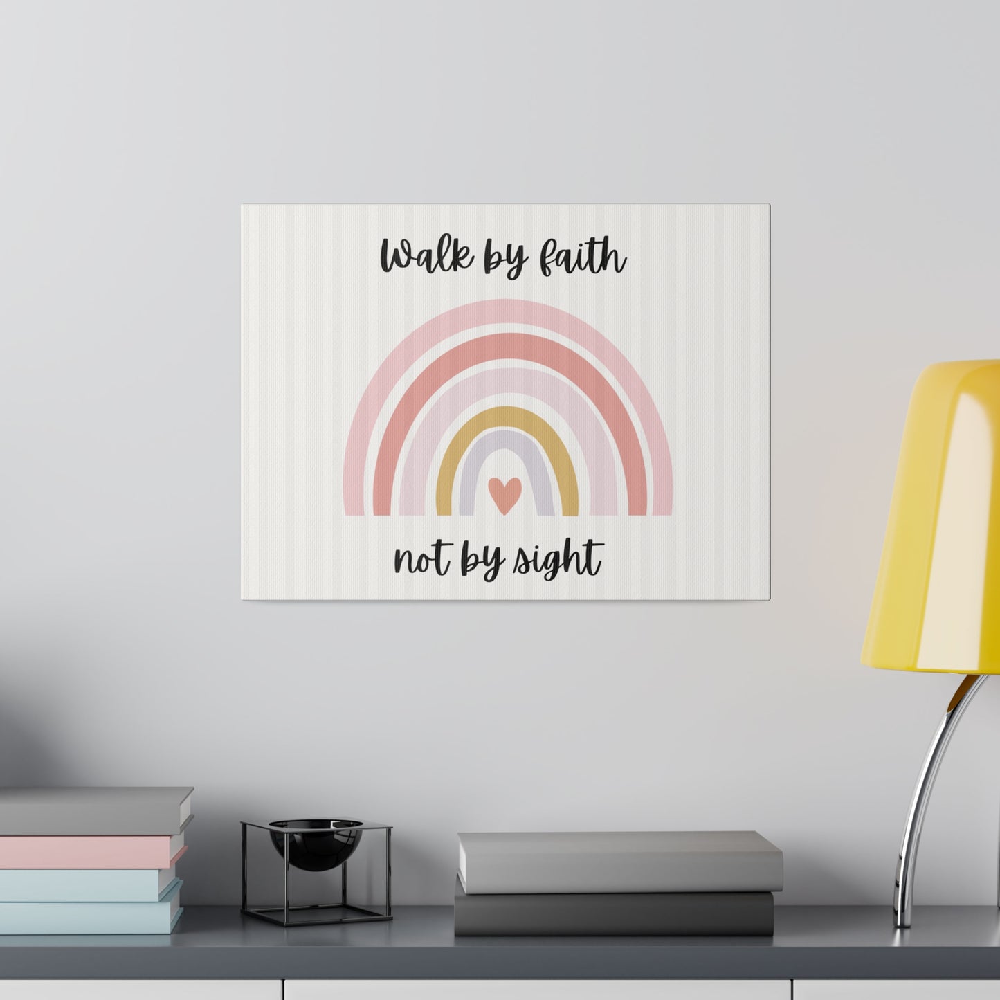 Walk By Faith Rainbow Matte Canvas