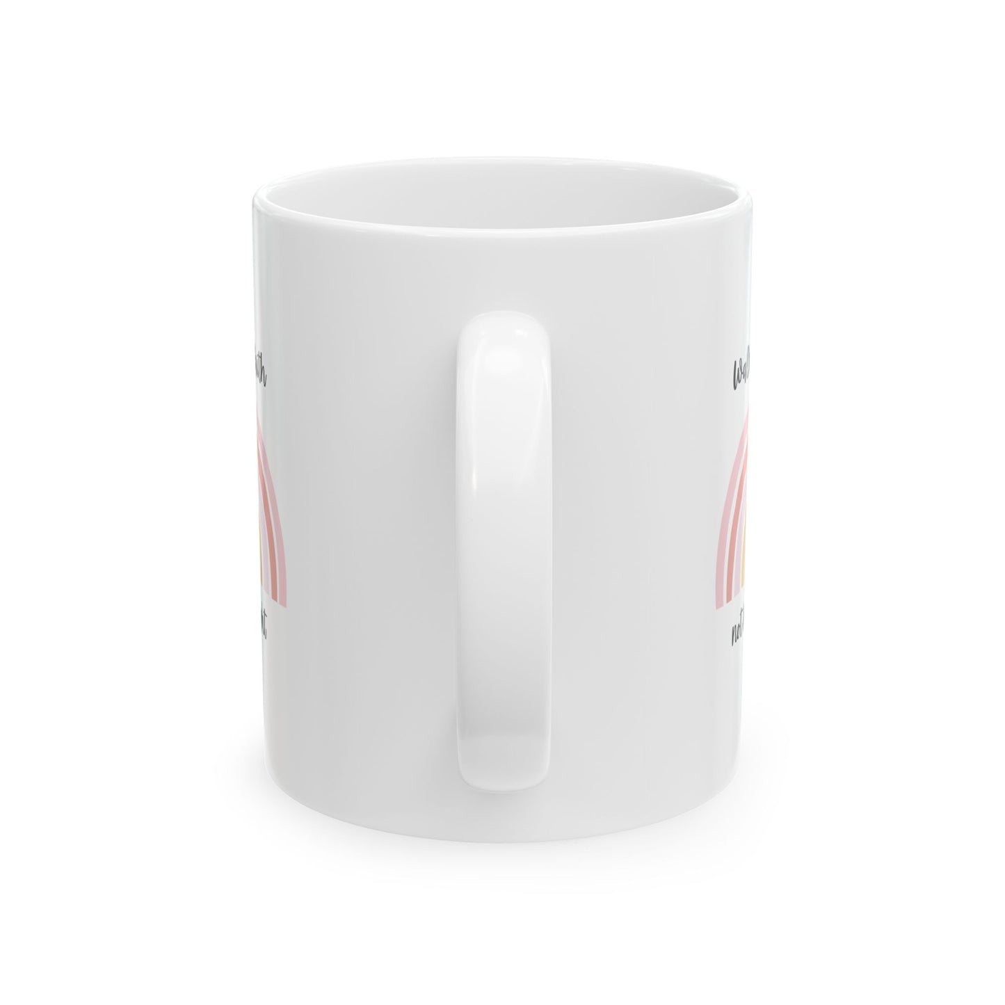 Walk By Faith Rainbow Ceramic Mug
