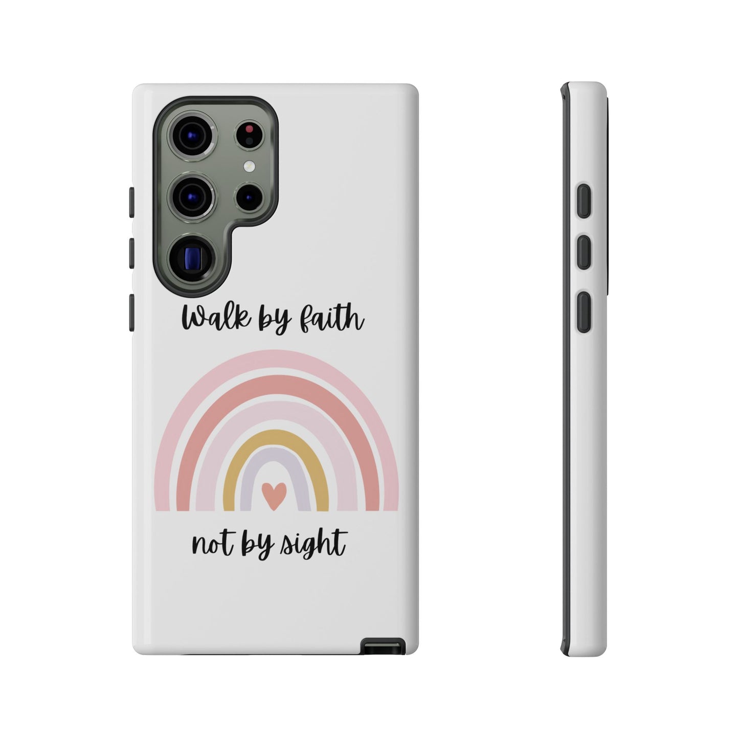 Walk By Faith Rainbow Phone Case