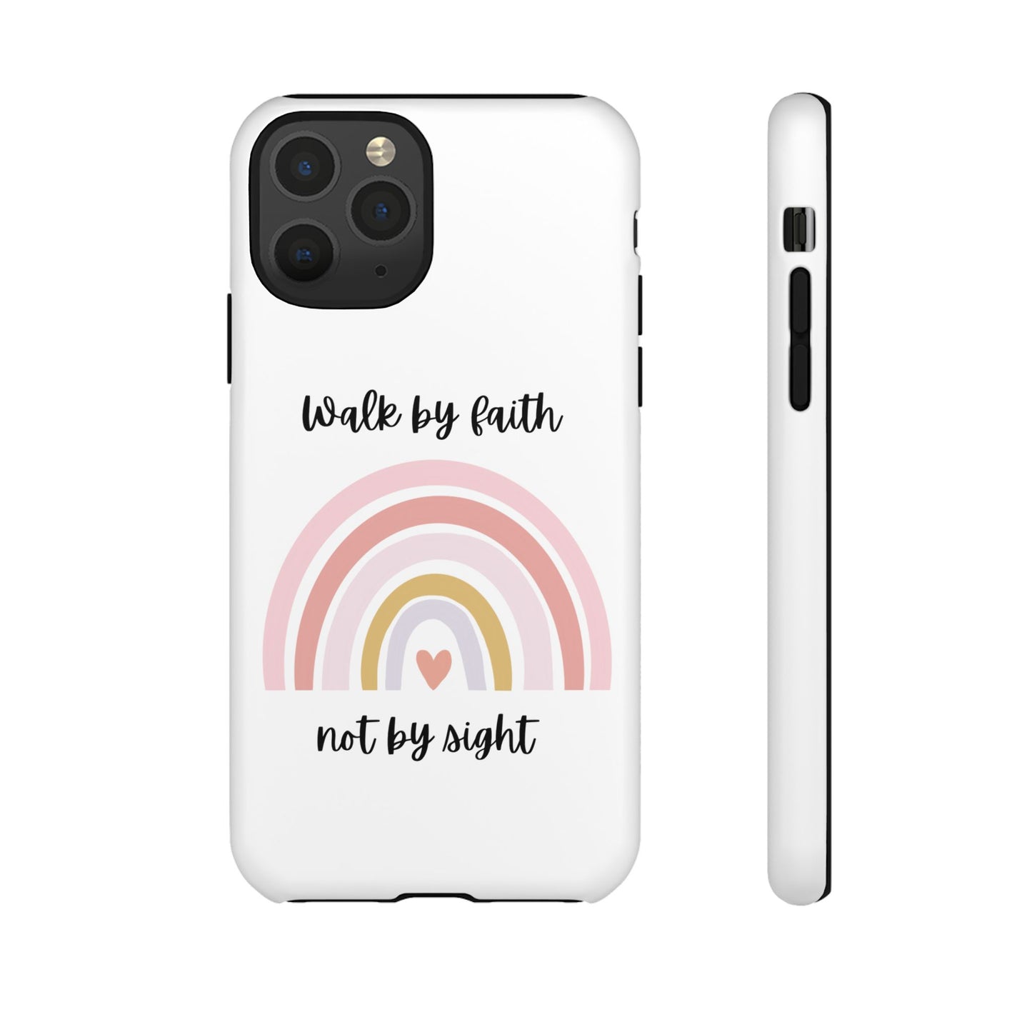 Walk By Faith Rainbow Phone Case