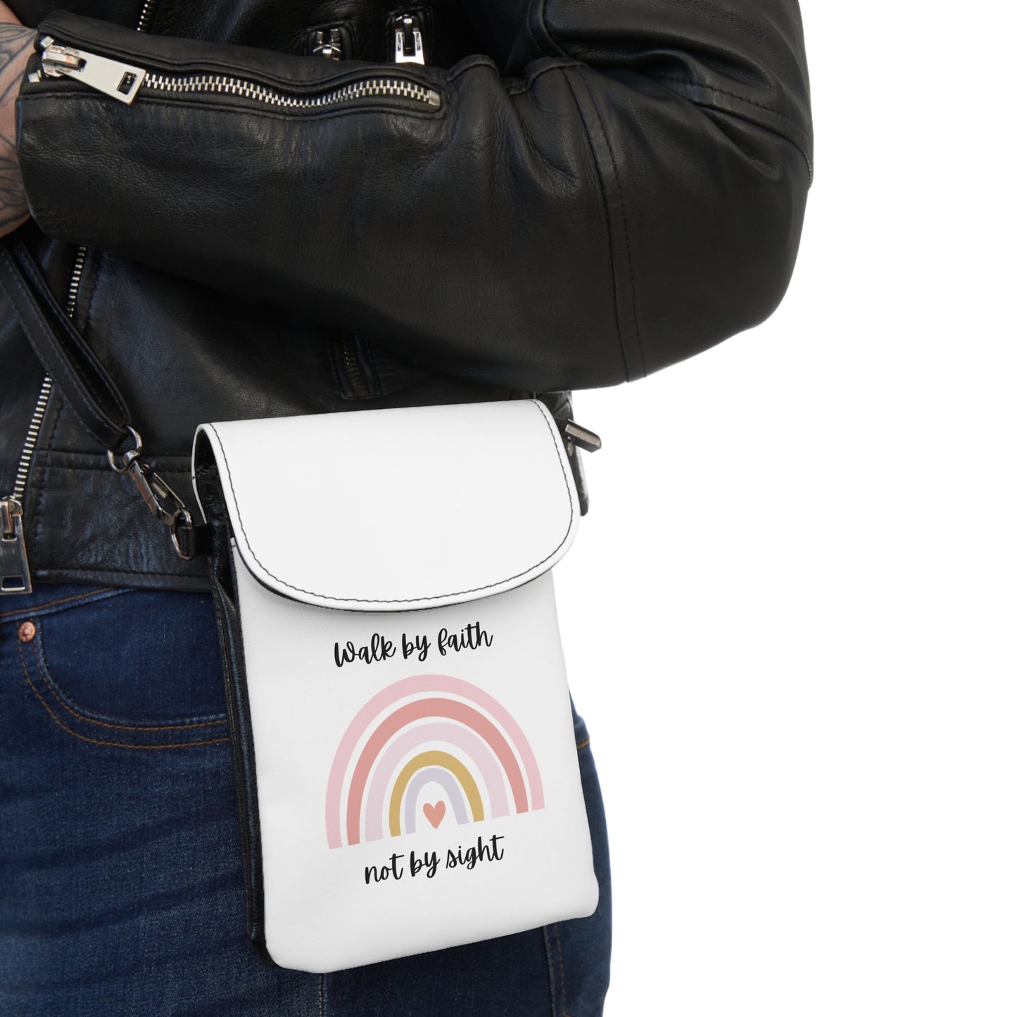 Walk By Faith Rainbow Phone Wallet