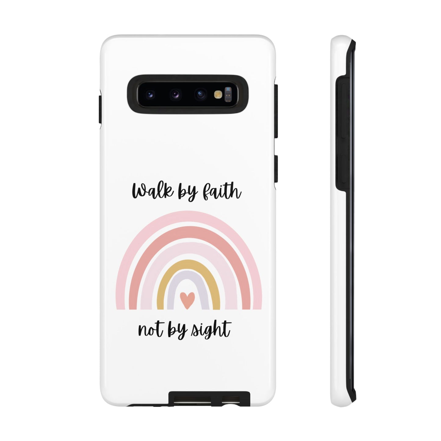 Walk By Faith Rainbow Phone Case