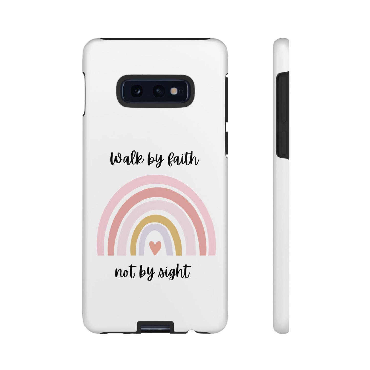 Walk By Faith Rainbow Phone Case