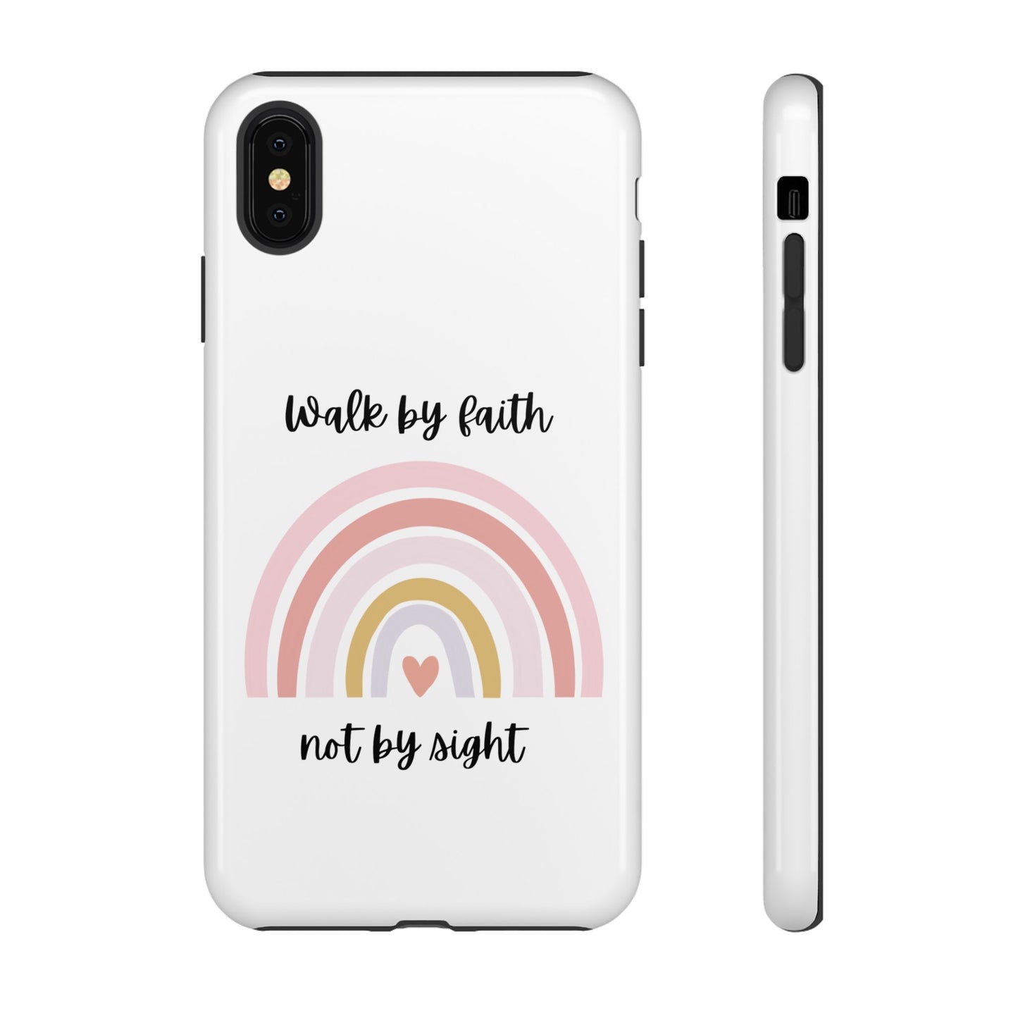 Walk By Faith Rainbow Phone Case