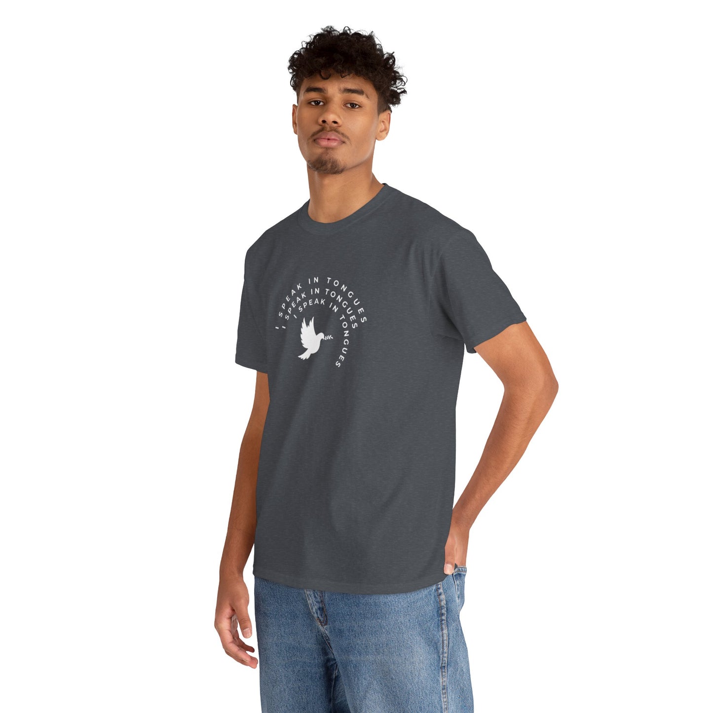 Speak In Tongues White Dove Unisex Cotton T-Shirt