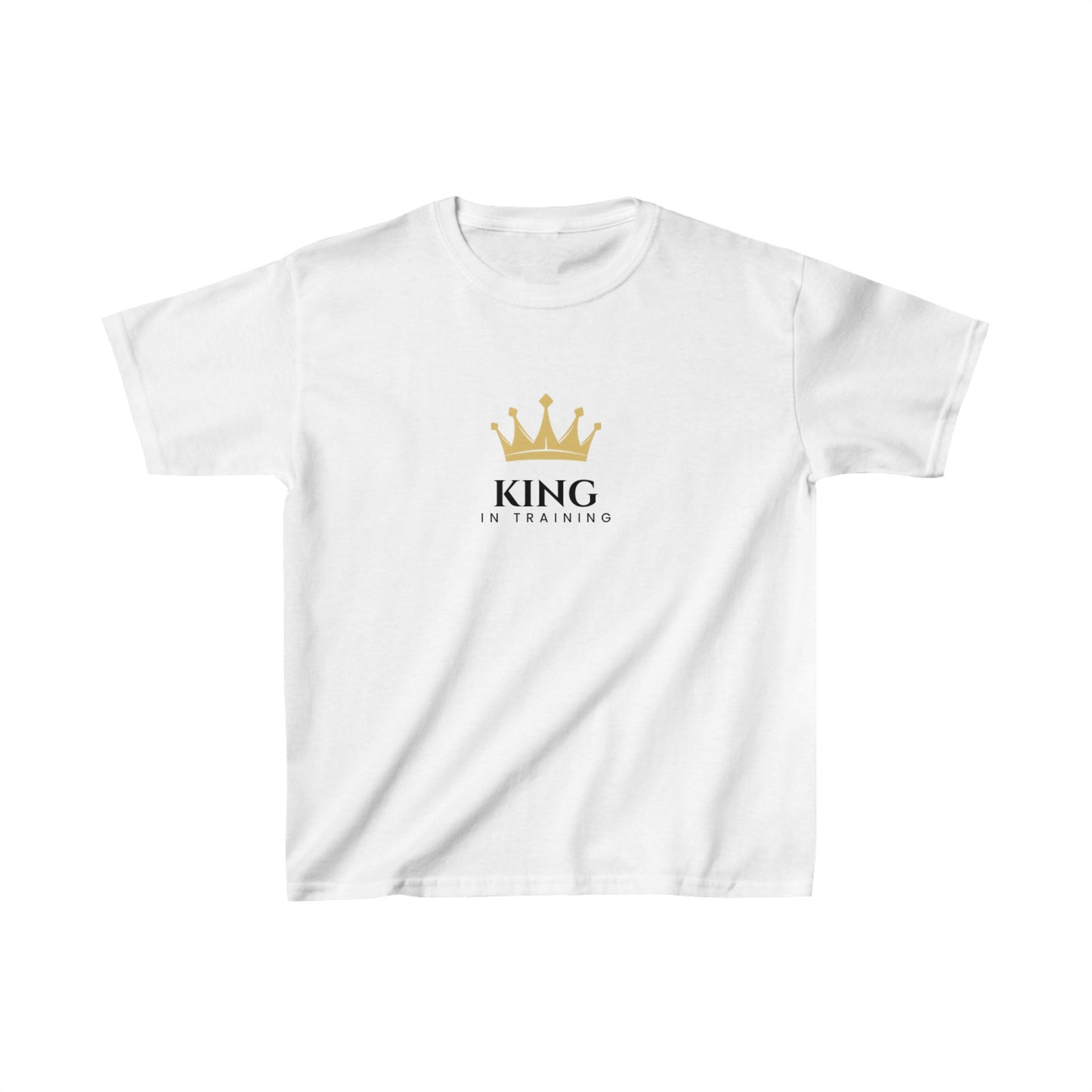 King in Training Black Font Kids Cotton T-Shirt