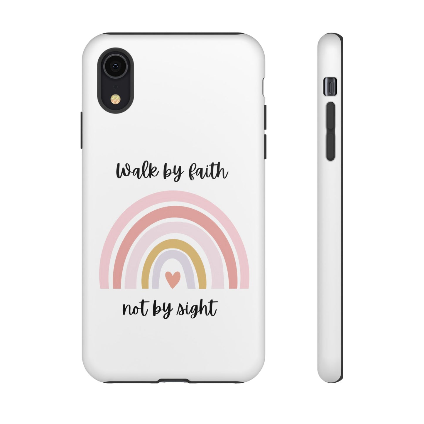 Walk By Faith Rainbow Phone Case