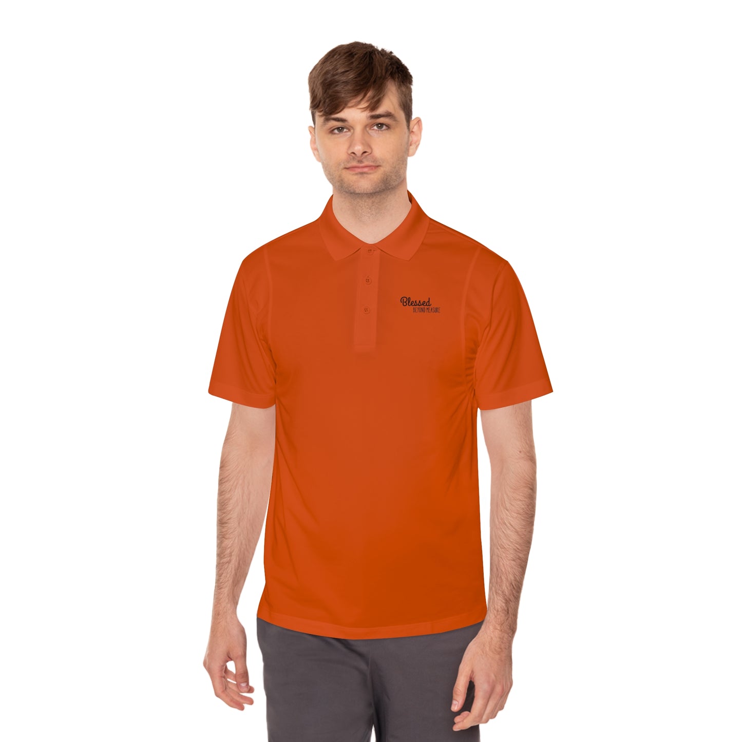 Blessed Beyond Measure Men's Sport Polo Shirt