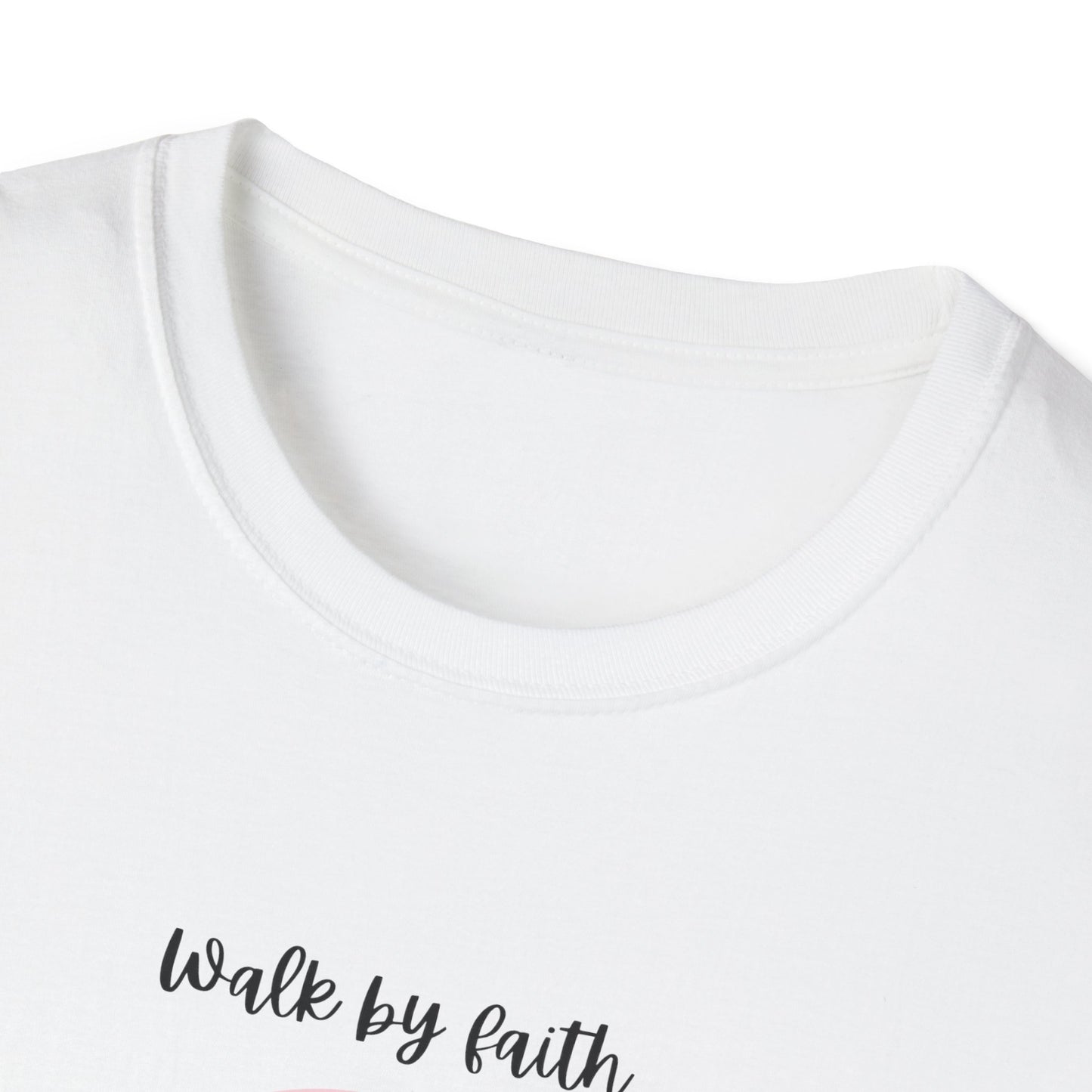 Walk By Faith Rainbow Unisex Soft Style T-Shirt