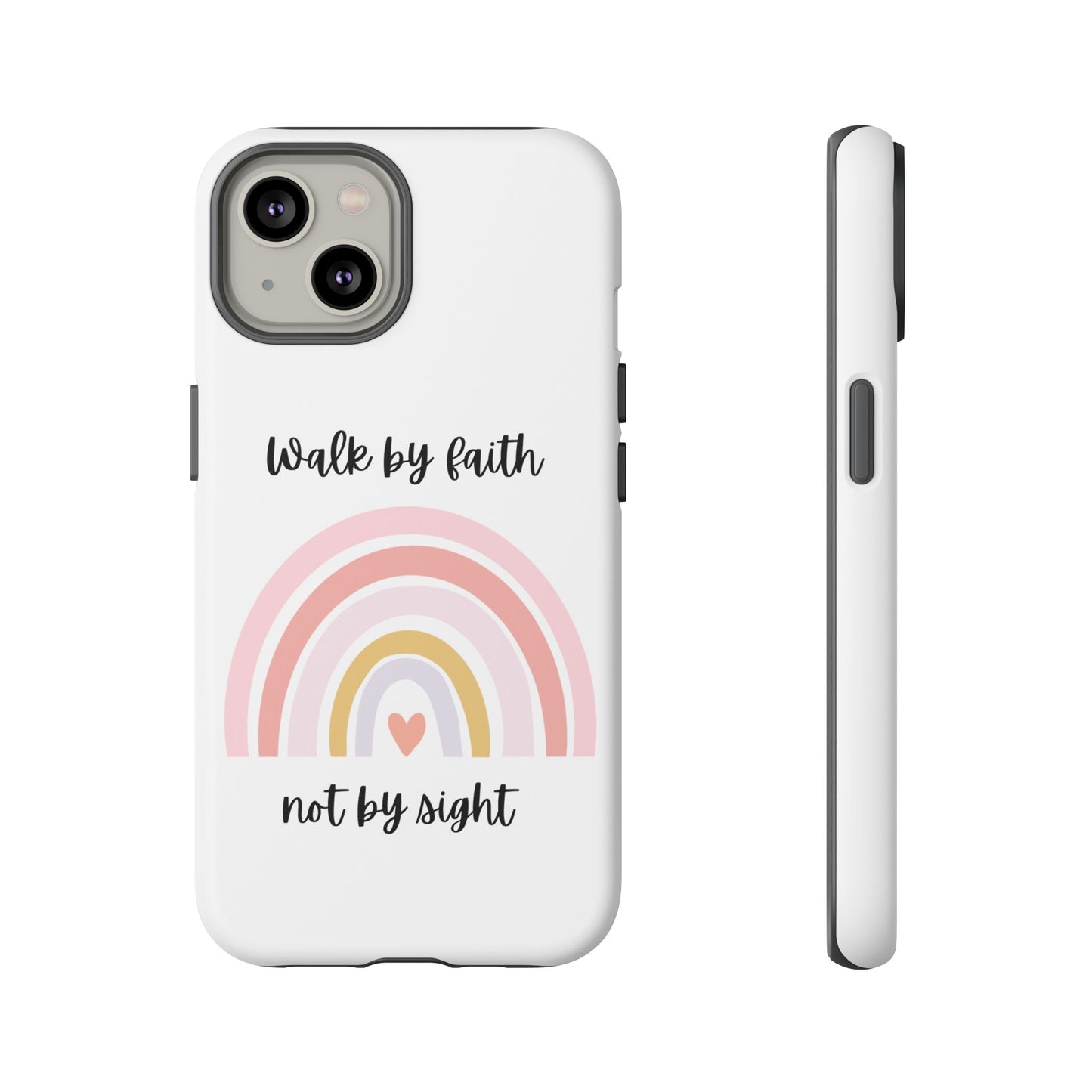 Walk By Faith Rainbow Phone Case