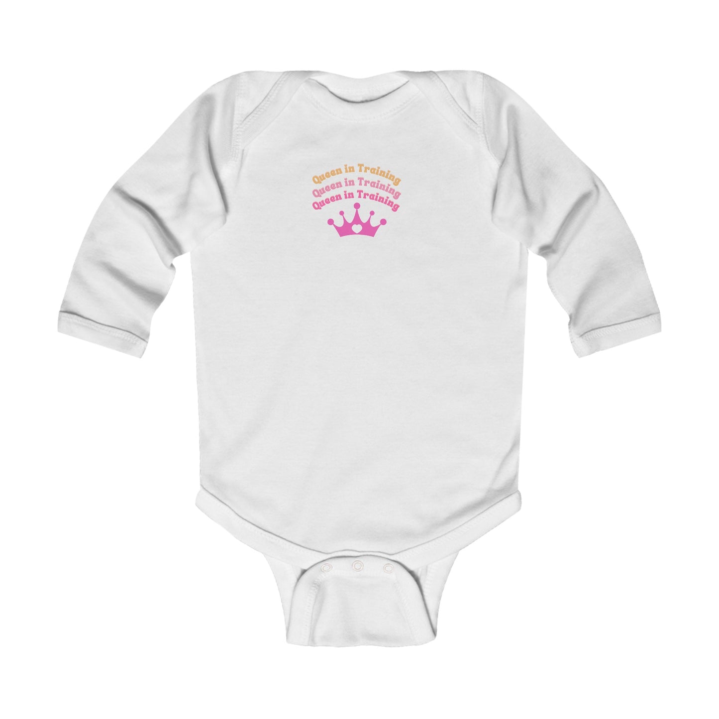 Queen in Training Tiara Infant Long Sleeve Bodysuit