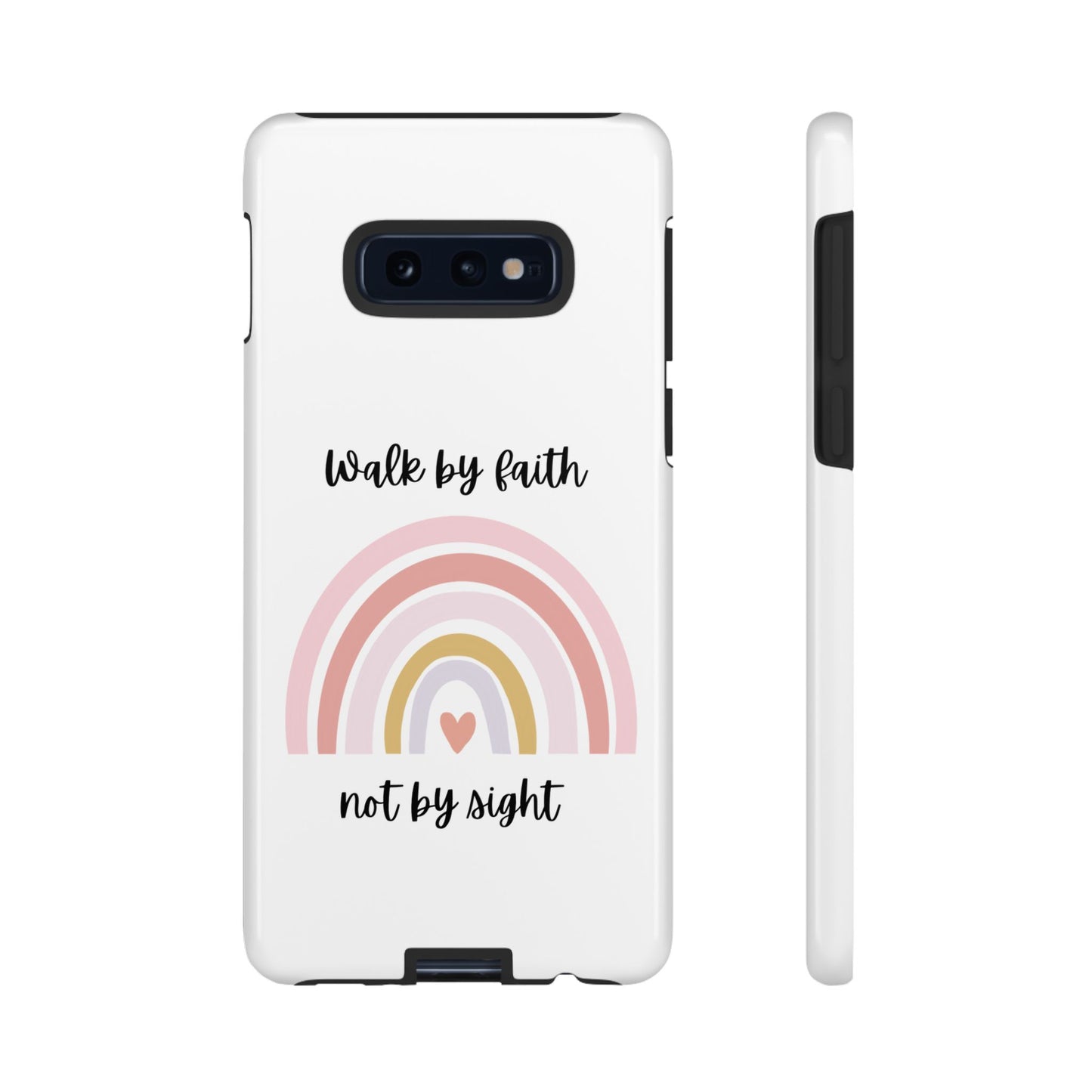 Walk By Faith Rainbow Phone Case