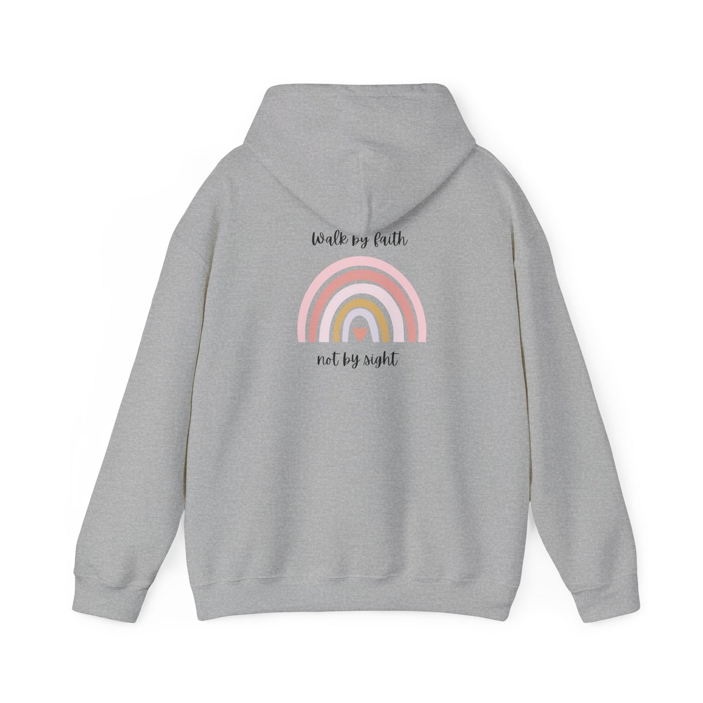 Walk By Faith Rainbow Hooded Sweatshirt