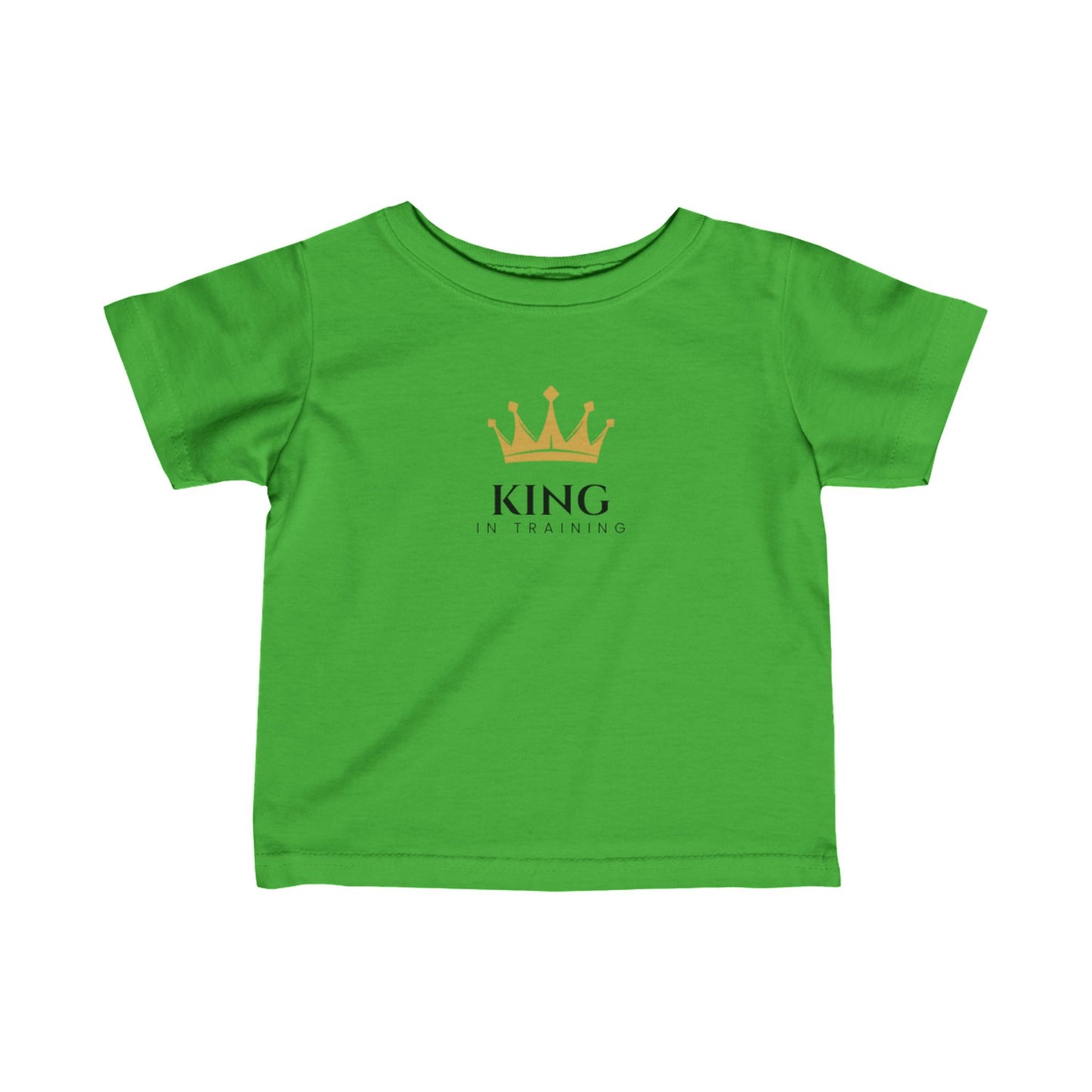 King in Training Black Font Infant Fine Jersey T-Shirt