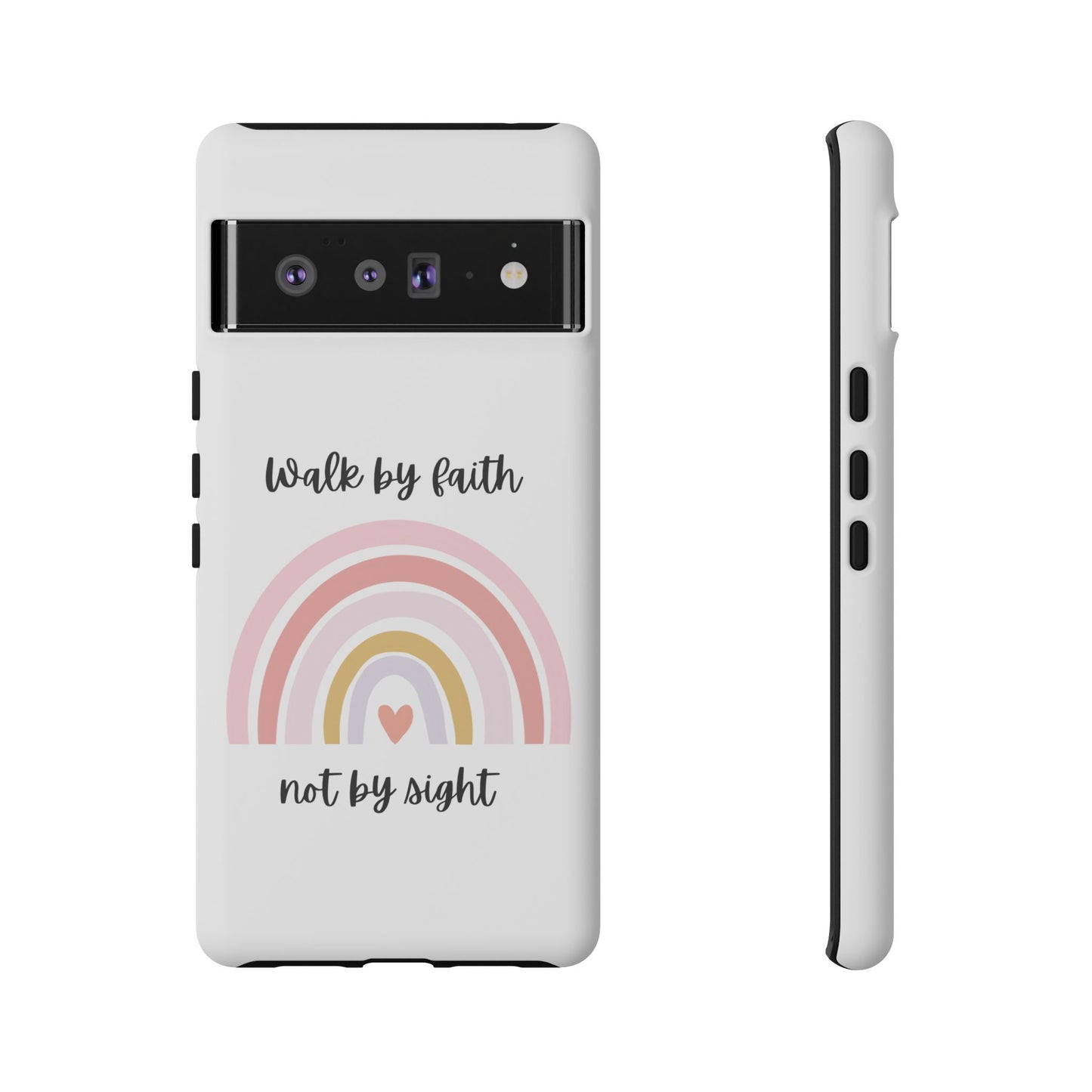 Walk By Faith Rainbow Phone Case