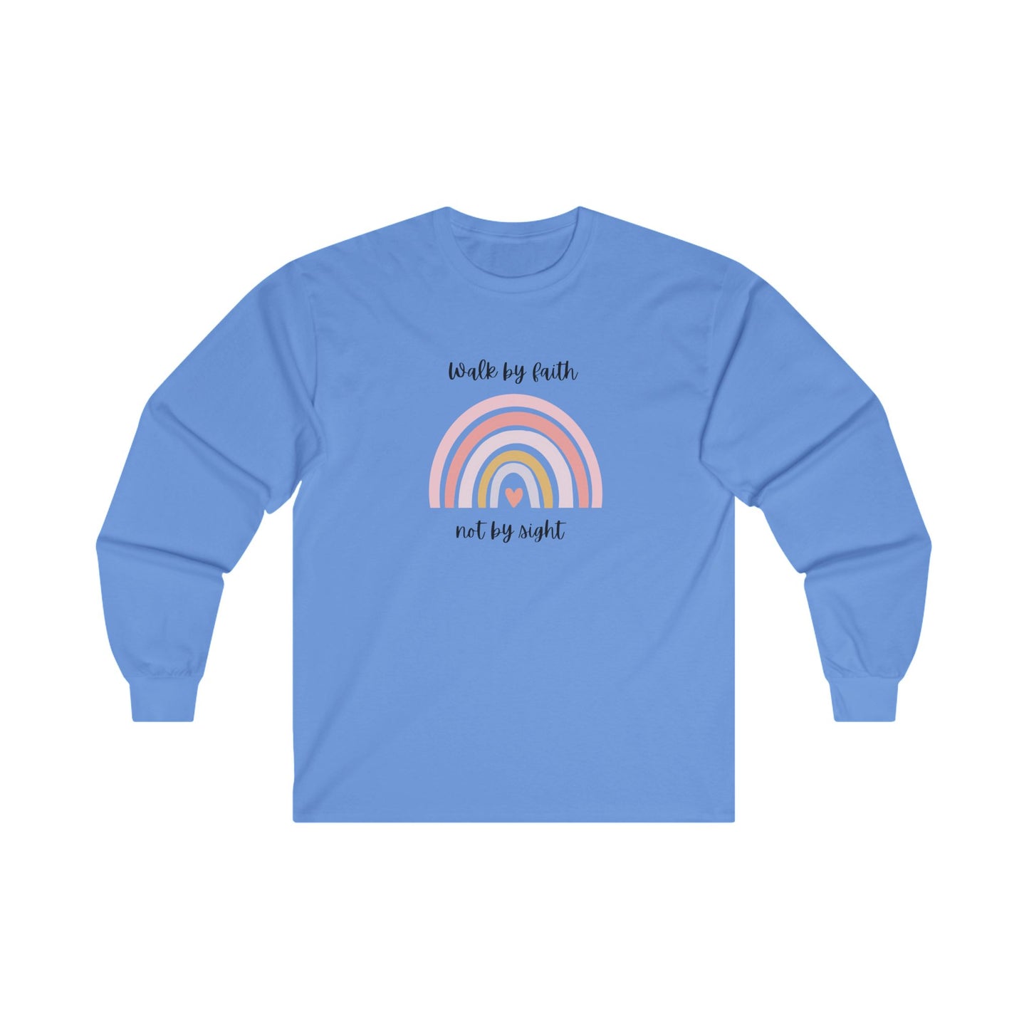 Walk By Faith Rainbow Unisex Ultra Cotton Long Sleeve T-Shirt