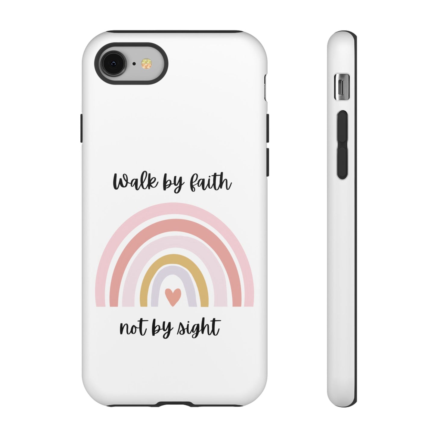 Walk By Faith Rainbow Phone Case