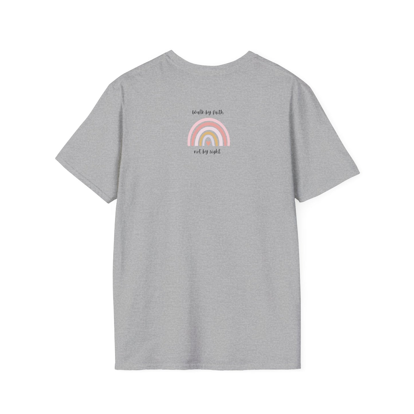 Walk By Faith Rainbow Unisex Soft Style T-Shirt
