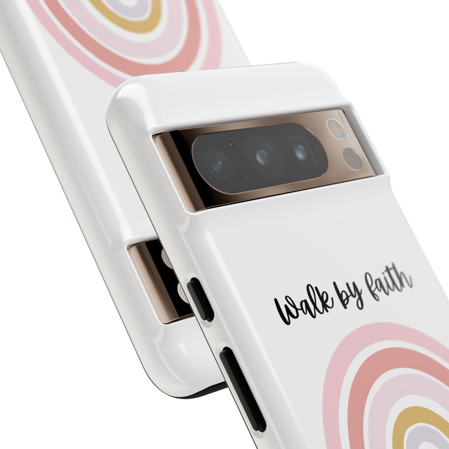 Walk By Faith Rainbow Phone Case