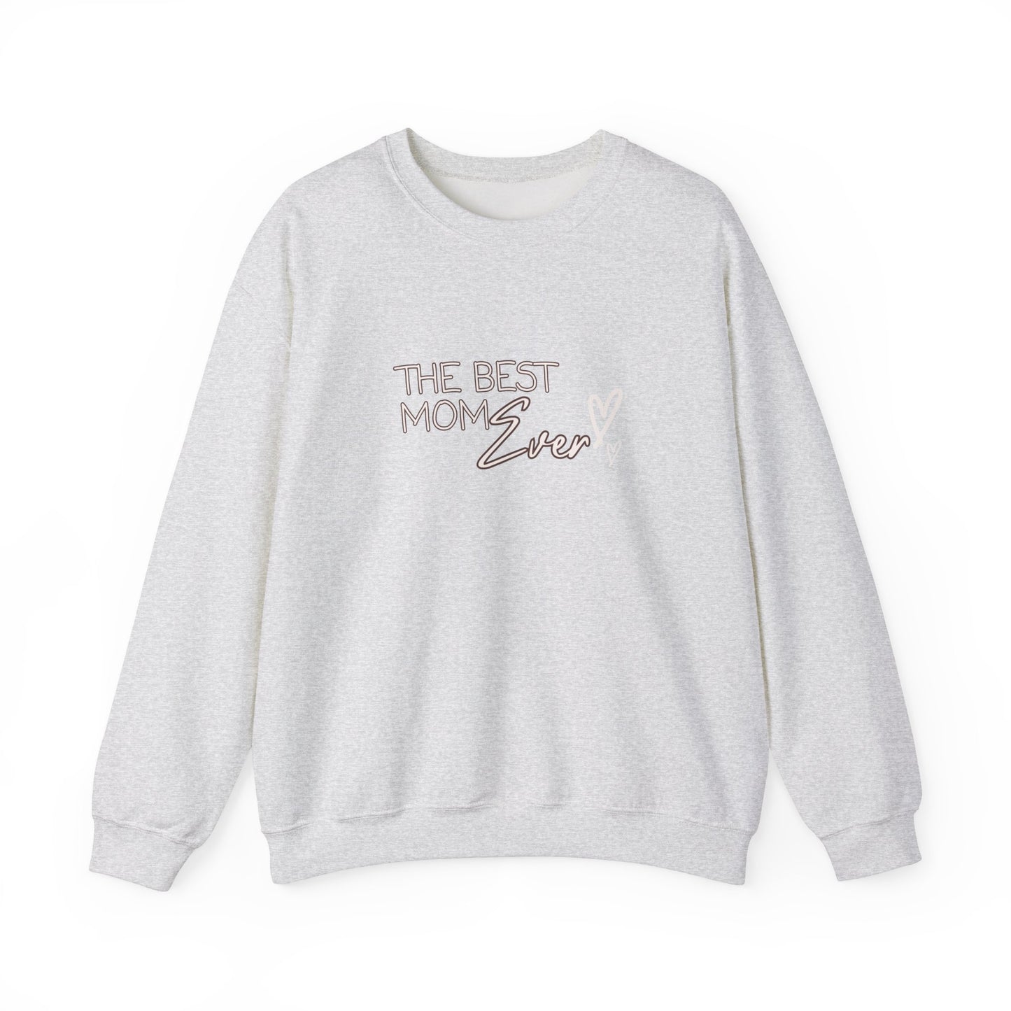 Best Mom Ever Hearts Heavy Blend™ Crewneck Sweatshirt