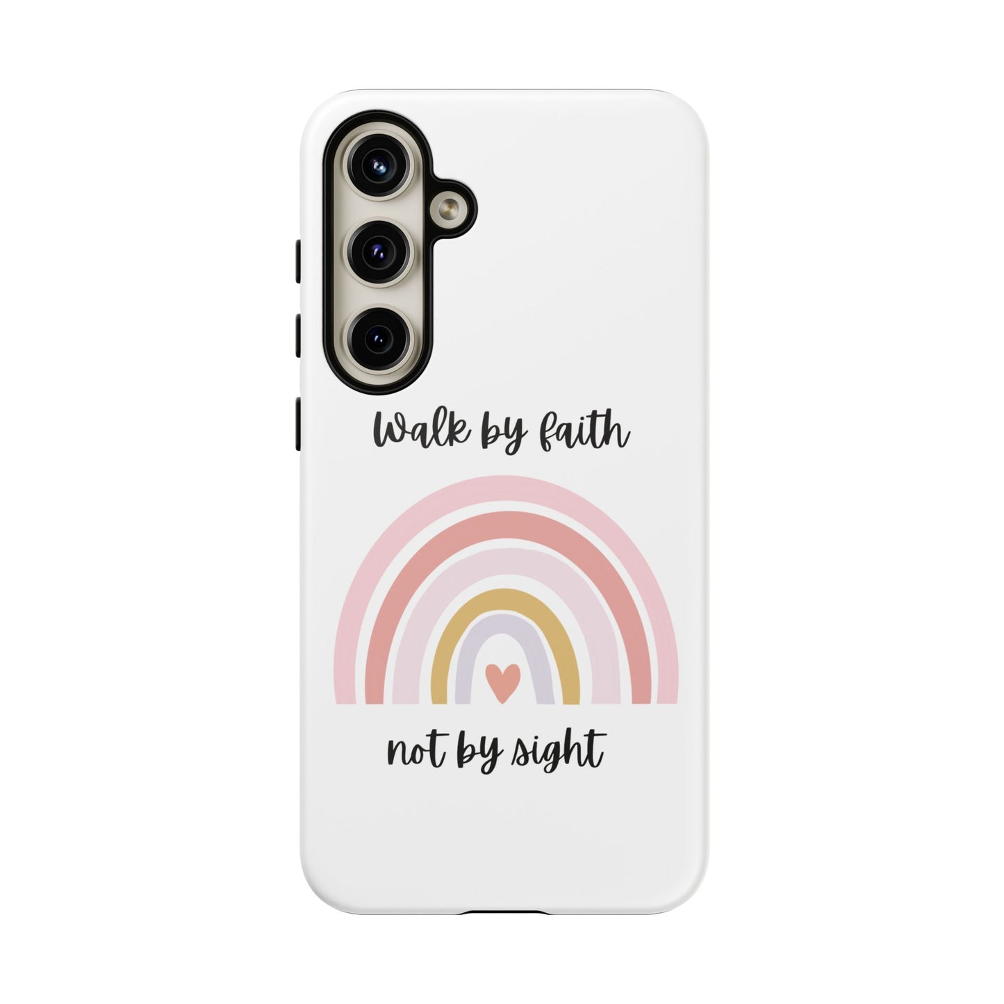 Walk By Faith Rainbow Phone Case