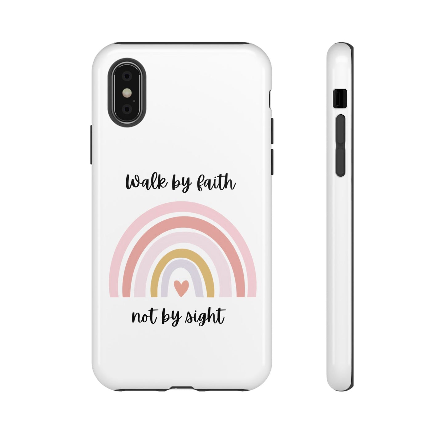Walk By Faith Rainbow Phone Case