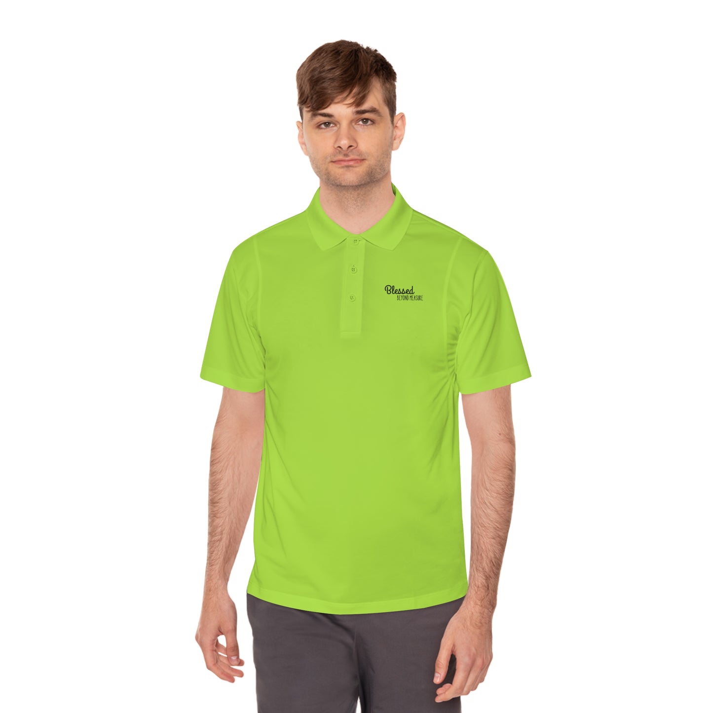 Blessed Beyond Measure Men's Sport Polo Shirt